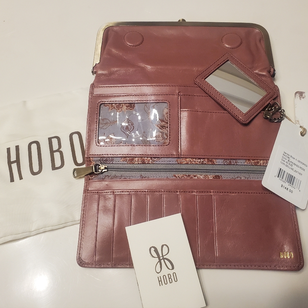 NWT Hobo Clutch Wallet Rose